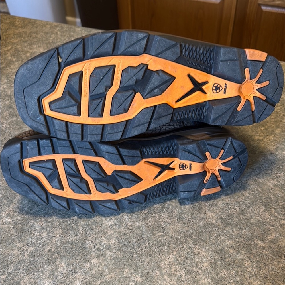 Ariat Black & Orange Intrepid VentTEK Composite Toe Work Boot - Picture 4 of 5